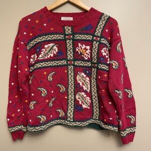 Susan Bristol Hand Knit Vintage Sweater Hong Kong Made